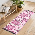 thumbnail image 6 of Splash Pink Pattern Bedroom Runner Rug 2'x 6' Non Slip Carpet Indoor Home Area Rug Living Room, 6 of 8