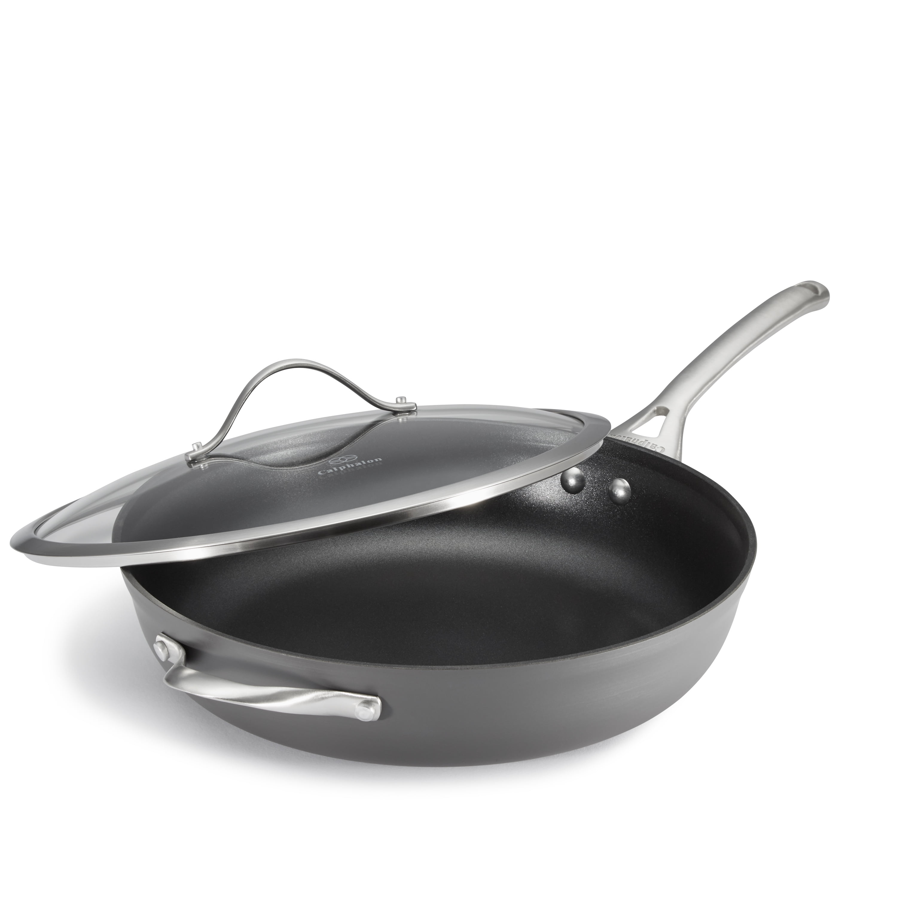 Calphalon Contemporary Nonstick Cookware 13Inch Deep Skillet Walmart