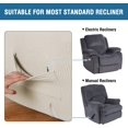 thumbnail image 4 of Super Stretch Sofa Slipcovers Recliner Slipcovers Recliner Chair Slipcovers Fitted Shape Standard/Oversized Power Lift Recliner Slipcovers, Soft and Thick Jacquard Feature, Natural Color, 1 Pack, 4 of 5