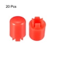 thumbnail image 2 of 20 Pcs Tapa de Interruptor Táctil de Plástico Rojo para Interruptor Táctil de 12x12x7.3mm, 2 of 3