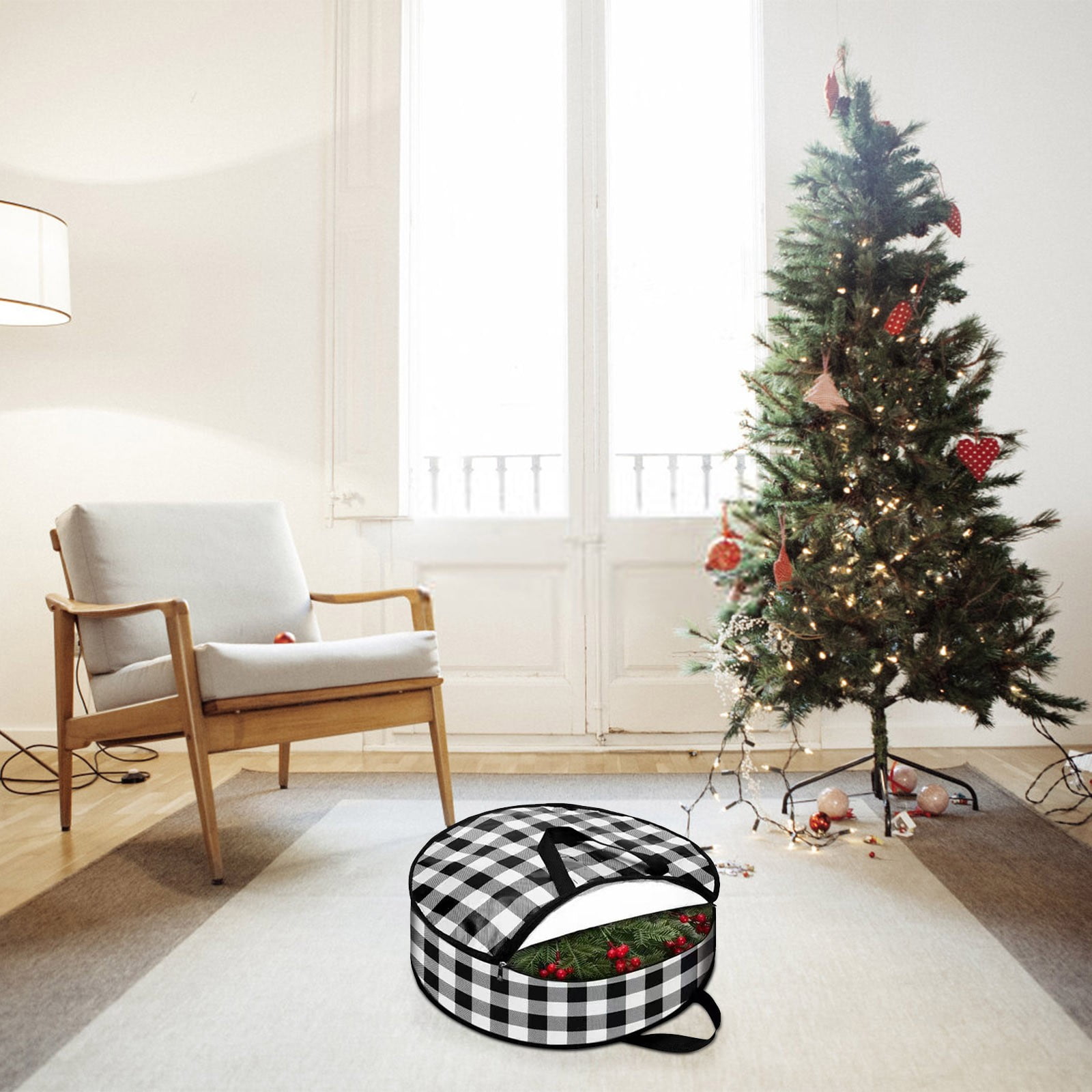 Wreath Storage Container Christmas Wreath Storage Bag With