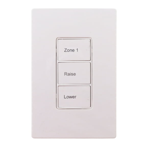 Cooper GreenGate RC-3TLB-Z1D-W 3-Button Room Controller Wallstation, White