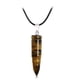 thumbnail image 4 of Qarigey Abalorio de columna hexagonal para mujer, hallazgos hechos a mano, regalos de aniversario, colgantes colgantes, abalorios de cristal, accesorios, Marrón 10piezas Qarigey CBP385142, 4 of 4