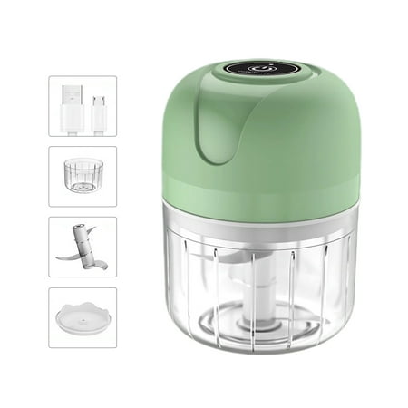 

CreativeArrowy Electric Garlic Masher Multifunction Ground Meat Home 250ml 100ml Green Kitchen Supplies USB Charging Food Squeezer