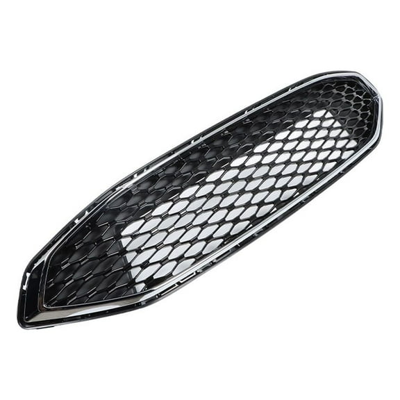 ALL-CARB For 2017-2018 Ford Fusion Black&Chrome Front Bumper Grille Honeycomb Grill