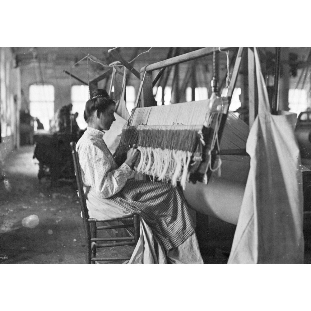 Textile Worker C1910. Na New England Textile Worker. Photographed C1910