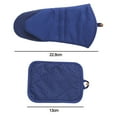 thumbnail image 2 of A pair of gloves Heat insulating hand clip Household kitchen heat resistant gloves Baking oven gloves - navy blue, 2 of 5