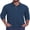02-ZS-Navy Blue, variant on Mens Long Sleeve Polo Shirt Classic Collared Button Pullover Casual Regular Fit Soft Lightweight Knit Top Blue L