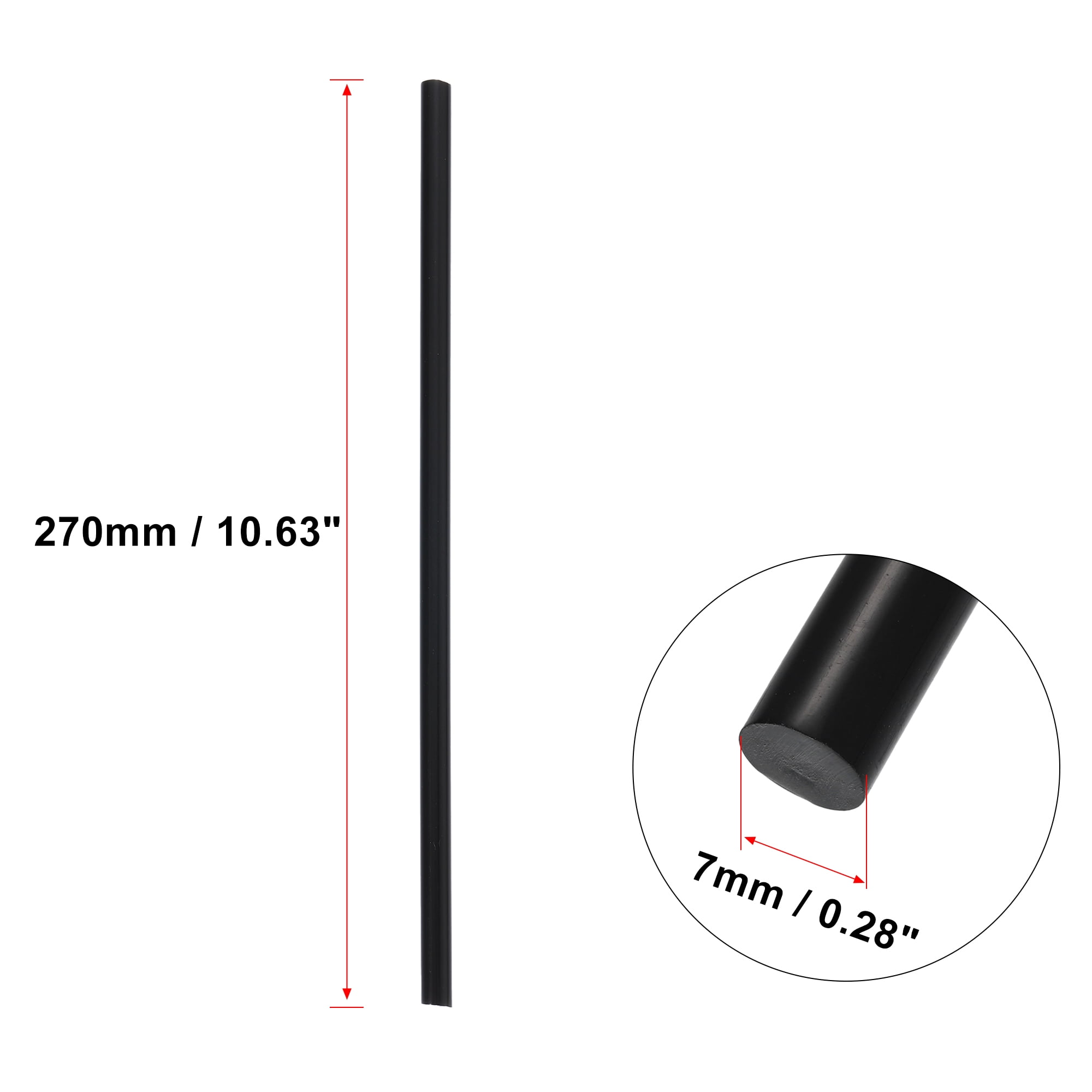 50pcs 7x270mm EVA Paintless Dent Repair Hot Melt Glue Sticks Black Universal for Car Auto