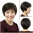 thumbnail image 2 of Wig Female Short Hair Real Hair Middle-Aged And Elderly Elderly Ladies Mother Q6 R0X6, 2 of 10