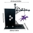 thumbnail image 4 of Nooklight For Bookshelf Halloween Metal Dragon Figurine Bookend Night Light, Hanging Shelf Decor Lamp, 4 of 7