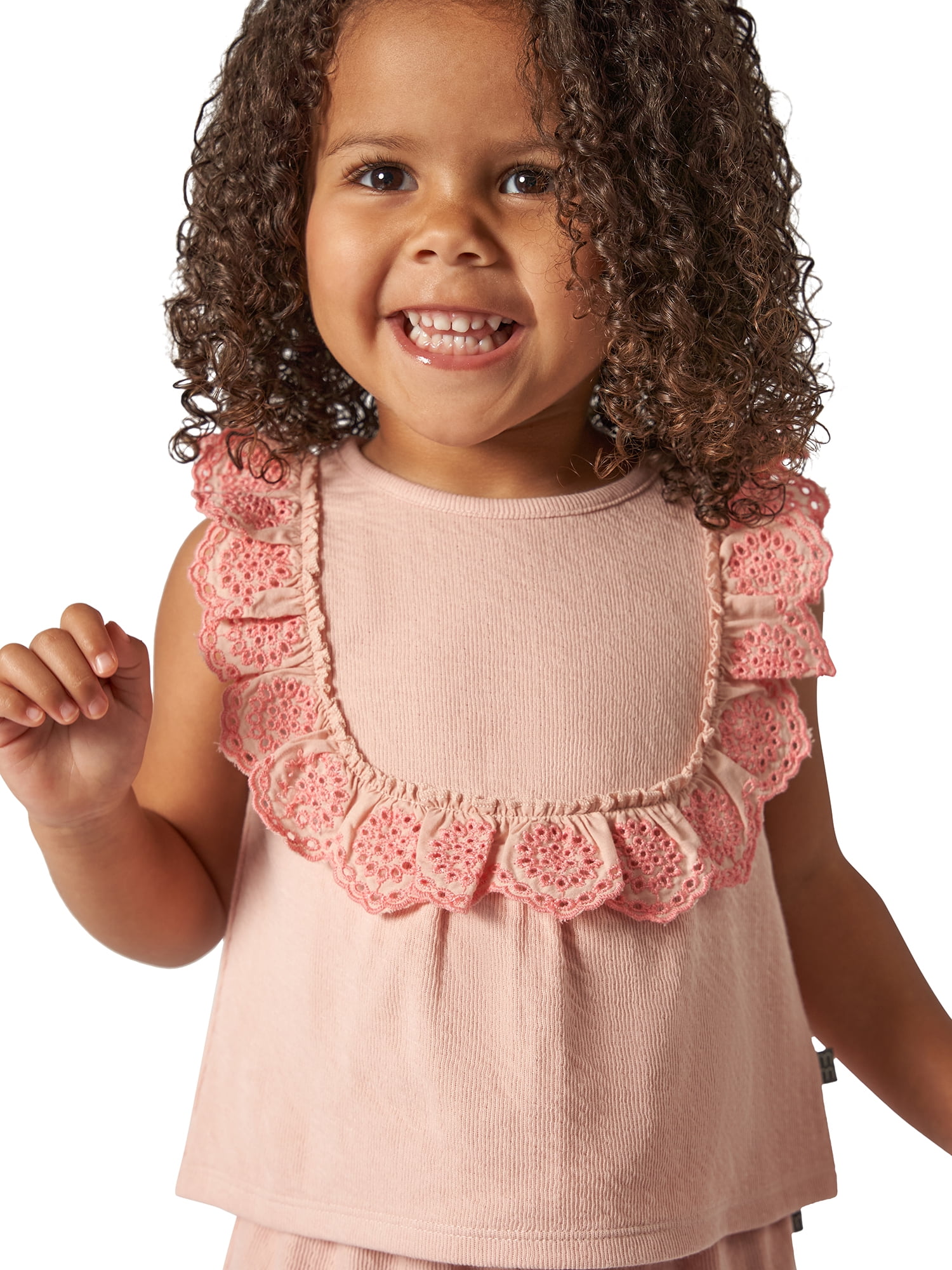 Modern Moments Toddler Girl Eyelet Ruffle Short Set, 2-Piece, Sizes 12M-5T