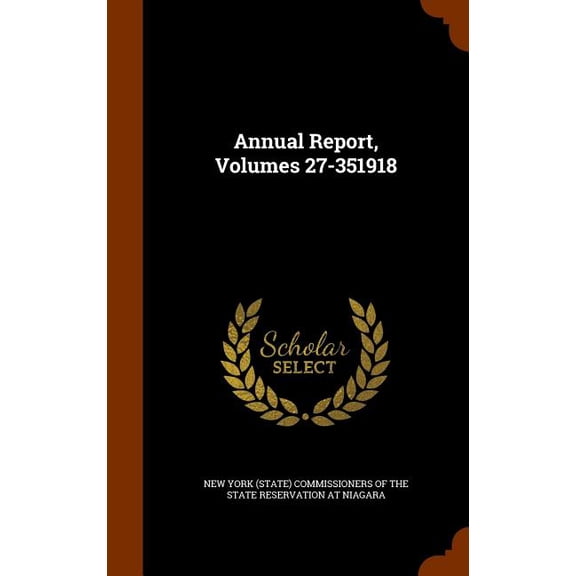 Annual Report, Volumes 27-351918 (Hardcover)