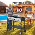 thumbnail image 5 of VINGLI 3 Burner Outdoor Propane Burner with Ignition & Regulator, 225,000 BTU Powerful & Portable Gas Stove Outdoor Stand Cooker for Backyard Patio Cooking Home Camping Brewing Canning Turkey Frying, 5 of 7