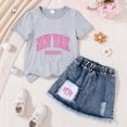 thumbnail image 2 of UAYOTSE Baby Girl Clothes Toddler Girl 3T 4T 5T 6T 7T Summer Outfits Sleeveless Ruffle Tops Wide Leg Pants Kids Clothing Set,Sizes 6-7 Years, 2 of 3