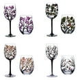 thumbnail image 5 of Crystal Glass Painted Goblet Creative Hand-painted Four Glass Goblet Wine Glasses Drinking Glasses Cocktail Cup, 5 of 9