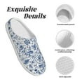 thumbnail image 5 of Lsque Rabbit And Butterfly Pattern Womens Comfort Cotton on Scuff With Memory Foam and Anti-skid Sole Slipper-35/36, 5 of 7