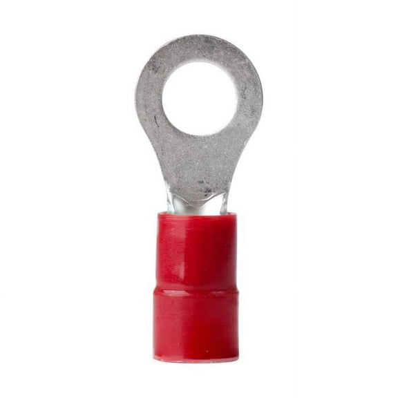 Ancor 222235 Marine Grade Electrical Nylon Insulated Double Crip Funnel Entry Ring Terminals with Insulation Grip (8-Gauge, Size 5/16 Screw, 100-Pack)
