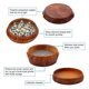 thumbnail image 4 of Amoladora De Madera De 4 Capas Con Raspador De Polen Para El Hogar Marrón Afortunado Sencillez, 4 of 5