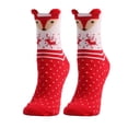 thumbnail image 4 of Xmarks Toddler Girls Christmas Socks,Fun Novelty Animal Xmas Socks,Kids Winter Warm Socks Cozy Crew Socks For Funny Xmas Gifts, 4 of 8