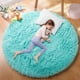 thumbnail image 1 of Alfombra redonda PAGISOFE azul para dormitorio de niños, 120 cm x 120 cm, 1 of 7
