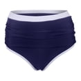 thumbnail image 2 of Womens High Waisted Bikini Bottom Full Coverage Bathing Suit Swim Bottoms High Cut Swimsuit Shorts Women's Swimwear Bottoms Z02 Dark Purple, Size XXXXXL, 2 of 9