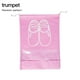 thumbnail image 5 of Matsuzay Bolsa impermeable para zapatos de viaje, bolsa de almacenamiento portátil para zapatos, bolsa organizadora no tejida con cordón, Almacenamiento y organización del hogar rosado pequeña, 5 of 6