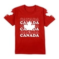 thumbnail image 5 of T-shirt Garçon Fierté du Canada Feuille d'Érable Canadienne Graphique Col Rond Manches Courtes Blouse Filles Fête du Canada Drapeau Imprimé Fête Filles Fête du Canada T-Shirt Graphique, 5 of 5
