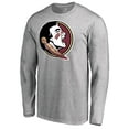 thumbnail image 2 of Men's Ash Florida State Seminoles Primary Logo Long Sleeve T-Shirt, 2 of 3