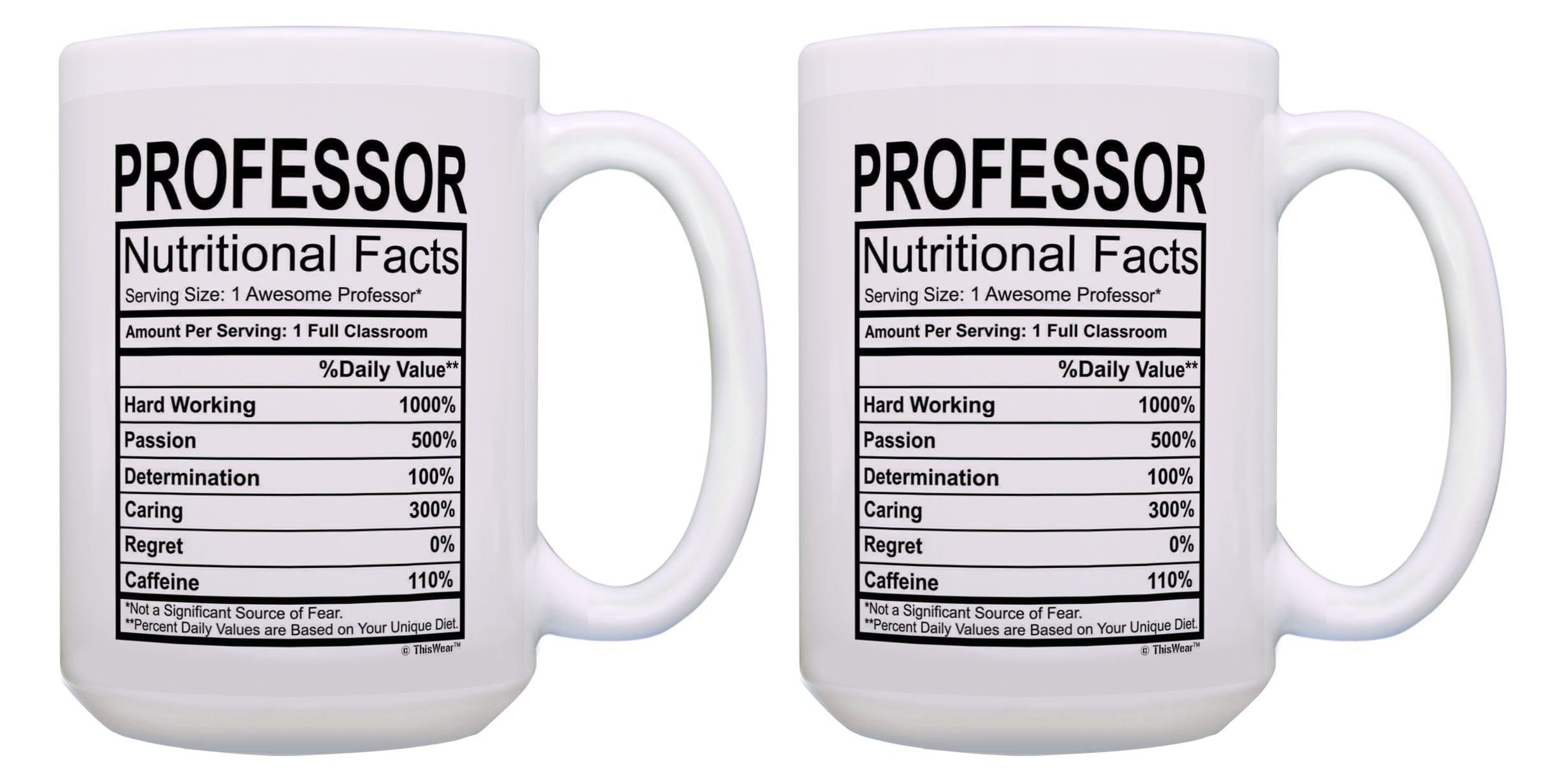 ThisWear Gifts for Teachers How To Make Iced Coffee Best Teacher Gifts for  Women Teacher Mugs 11 ounce 2 Pack Coffee Mugs 