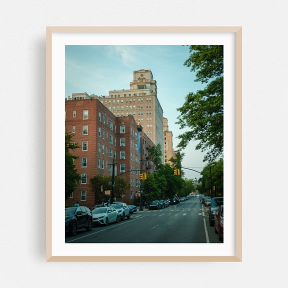 Prospect Park West - Brooklyn New York Photography Oak Framed Wall Art Print 16 x 20 inches