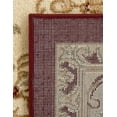 thumbnail image 4 of Unique Loom Versailles Collection Area Rug - Henry (5' 3" Square Red/Brown), 4 of 7