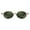 003 Transparent Brown Frame & Green, variant on Retro Oval Sunglasses for Women 90s Narrow Round Lightweight Shades Y2k Trendy Sunnies B1171
