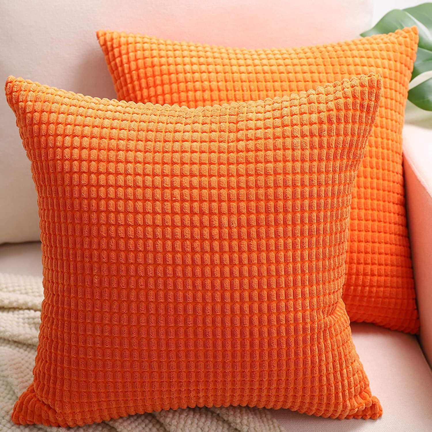 FabricMCC Pillow Covers Decorative Pillow Covers 24X24 Set of 2 Soft 