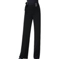 thumbnail image 4 of YM YOUMU Women Latin Modern Ballroom Dance Flare Pants High Waist Stretchy Practice Trousers, 4 of 4