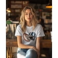 thumbnail image 4 of T Shirts for Women Short Sleeve Cotton Crewneck T-Shirt, Rugby Helmet Sport Watercolor Tee Tops Casual Basic T-Shirts, XS-5XL White XXL, 4 of 7