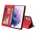 thumbnail image 4 of Dteck Case for Samsung Galaxy S22 Plus,Magnetic Leather Card Pocket Wallet Case Shockproof Rubber Kickstand Cover for Galaxy S22+ 5G,Red, 4 of 5