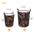 thumbnail image 3 of Rateoe Hearts and French Bulldog Pattern Round Laundry Hamper Basket, Tall Hamper Basket for Blanket Storage, Nursery Clothes Hamper for Laundry in Bedroom and College Dorm-Medium, 3 of 6