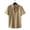 Beige, variant on Baqcunre Polo Shirts For Men Casual Men'S Loose Lapel Short Sleeve Cuff Button Solid Color Shirt Beach Summer Top Mens Sweatshirt Tops For Men Army Green L