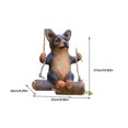 thumbnail image 4 of Bearachild Estatuilla de columpio de animales para el hogar, Patio, sala de estar, dormitorio, oficina, Hotel, colgante de resina, decoración, Jardín y Patio Tipo 7 Bearachild HA065529-07B, 4 of 6