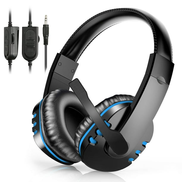 TSV Gaming Headset Fit for PC, PS4, PS5, Xbox One, Nintendo Switch, Gaming Headphones with Microphone Noise Cancelling, Surround Bass, 3.5mm Over-Ear Laptop, Desktop, Gamer - Walmart.com