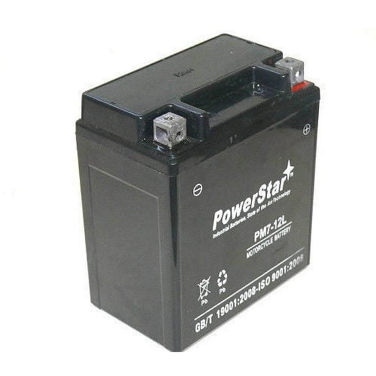 YTX7L-BS 12V 6AH Sealed AGM Battery for Motorcycle by PowerStar 