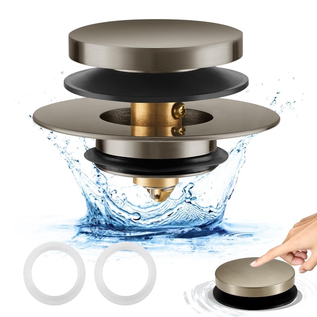 Tapón de desagüe de bañera Uxoz universal para orificios de 1.5 a 1.72 pulgadas