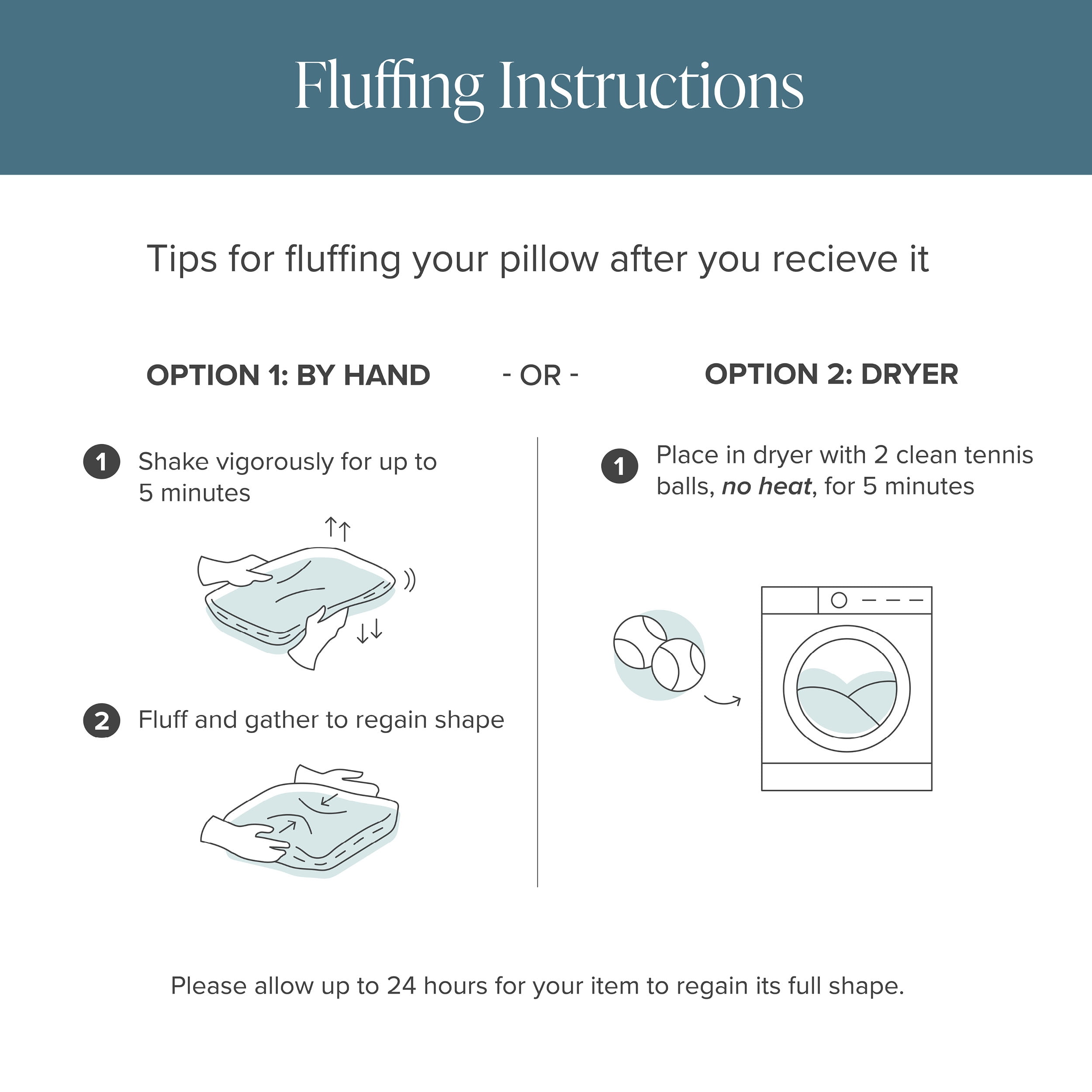 Bare Home 16"x16" Pillow Inserts, Decorative Square Pillow Insert for Sofa/Couch, Set of 2, White