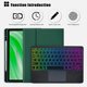 thumbnail image 3 of Funda de Teclado con Panel Táctil Recargable Retroiluminado de 7 Colores Verde Oscuro para Fire HD 10 / 10 Plus 10.1", 3 of 8