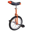 "Astonishing Bright Orange 16 Inch In 16"" Mountain Bike Wheel Frame Unicycle Cycling Bike With Comfortable Release Saddle Seat"