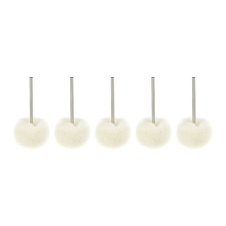 

Mini Wool Felt Buffing Wheels Ball 25mm x 15mm with 2.35mm Arbor for Rotary Tool 5 Pcs