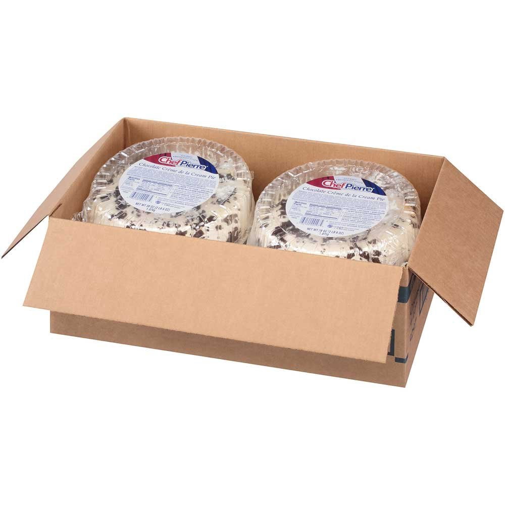 Sara Lee Chef Pierre Chocolate Creme de la Cream Pie, 10 inch -- 4 per case.