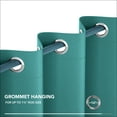 thumbnail image 5 of Deconovo Grommet Curtain Panel Thermal Insulated Blackout Curtains for Living Room 38 x 45 inch Turquoise 2 Curtain Panels, 5 of 9