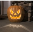 thumbnail image 2 of DUNCHATY Giant 21" Glowing Pumpkin LED Decor, Halloween Decorations, Waterproof & Spooky Outdoor Halloween Light for Haunted House, Lawn, Pathway, 2 of 8